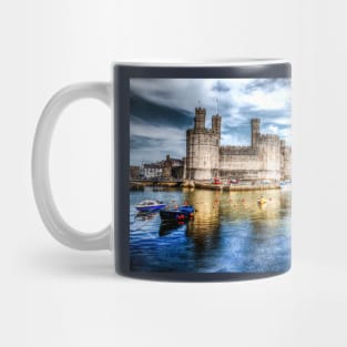 Caernarfon Castle At Dusk Mug